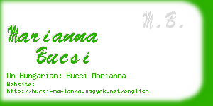 marianna bucsi business card